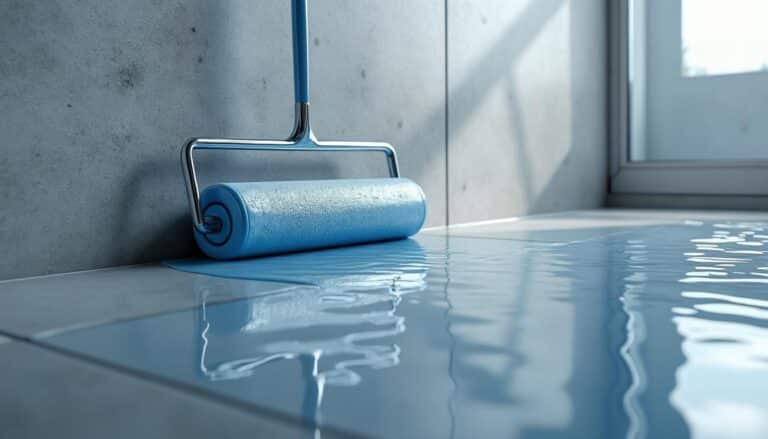 assurez une imperméabilisation parfaite des murs de votre cabine de douche grâce à l'application professionnelle d'une résine époxy durable et résistante.