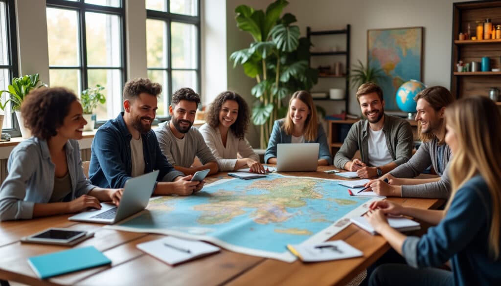 découvrez comment organiser votre grand voyage en toute sérénité grâce à la planification collaborative, pour une expérience partagée et sans stress.