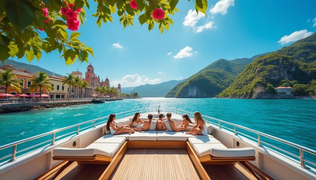 découvrez une croisière détente luxueuse le long des rives pittoresques de carthagène, en colombie, alliant confort raffiné et paysages enchanteurs pour une expérience inoubliable.