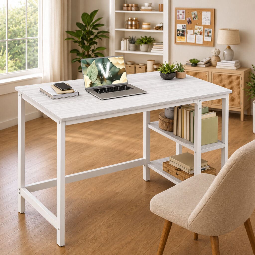Bureau avec Rangement, Table d’Ordinateur
