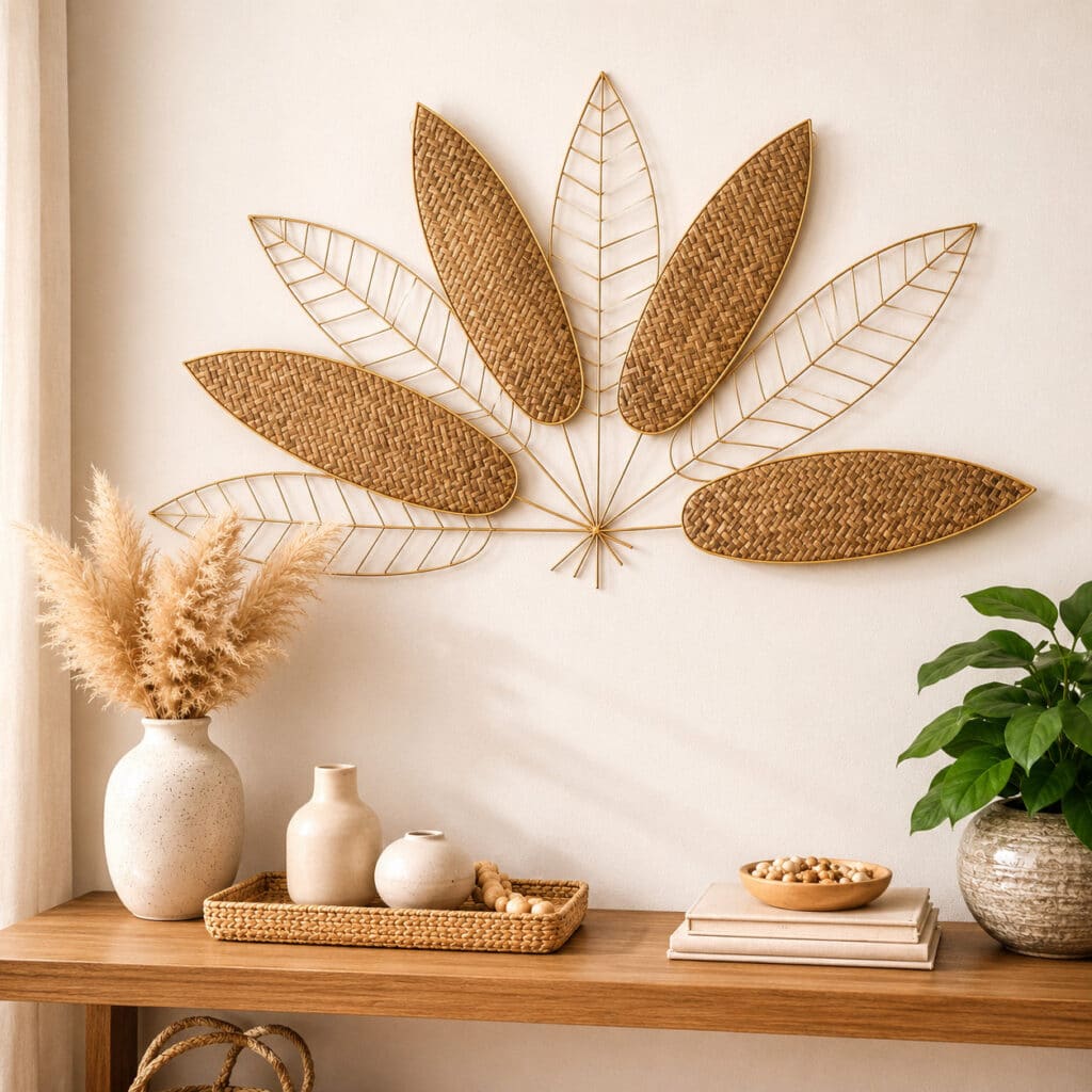 Déco Murale Feuille – métal