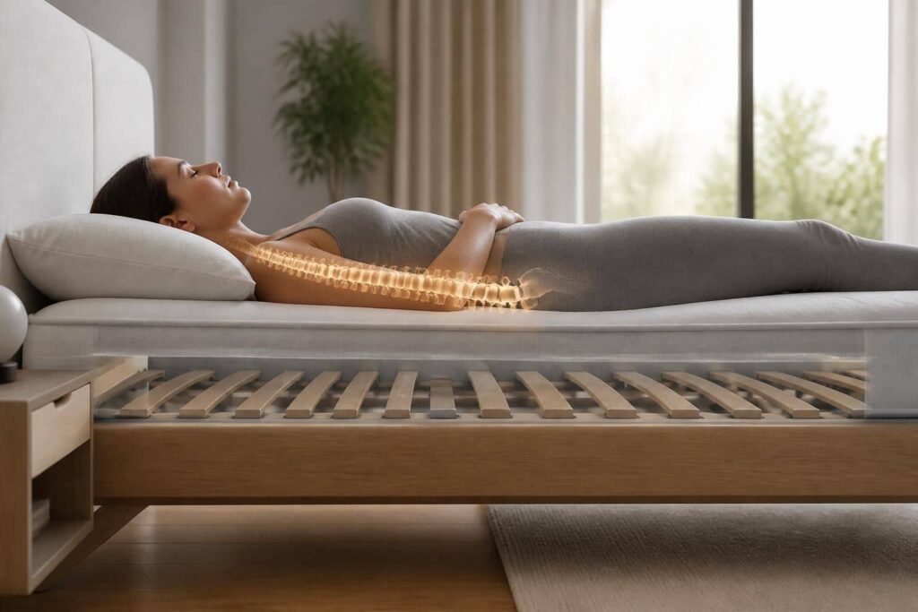découvrez comment un sommier à lattes contribue au maintien optimal de la colonne vertébrale et favorise une meilleure qualité de sommeil.