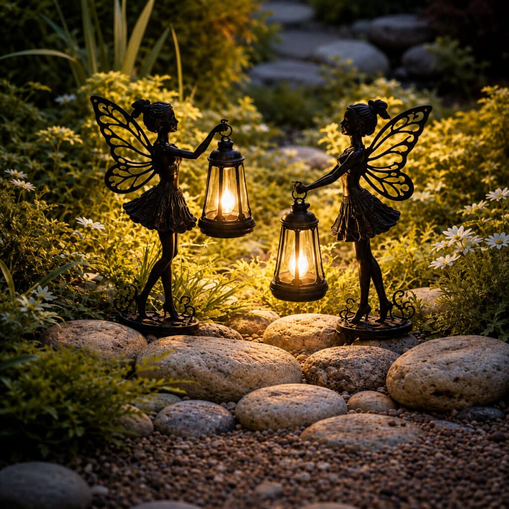 Lot de 2 Statues de Fée