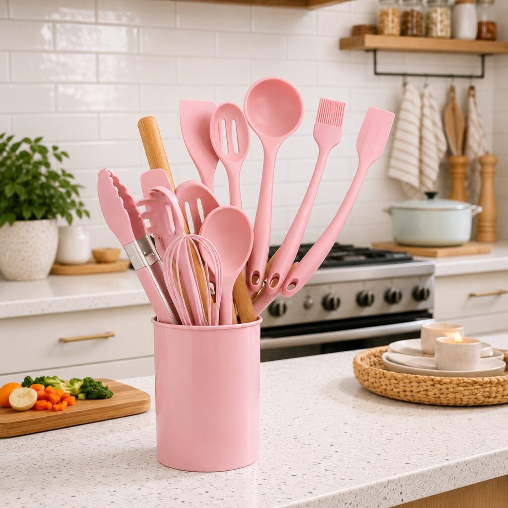 13 pièces set ustensile cuisine silicone