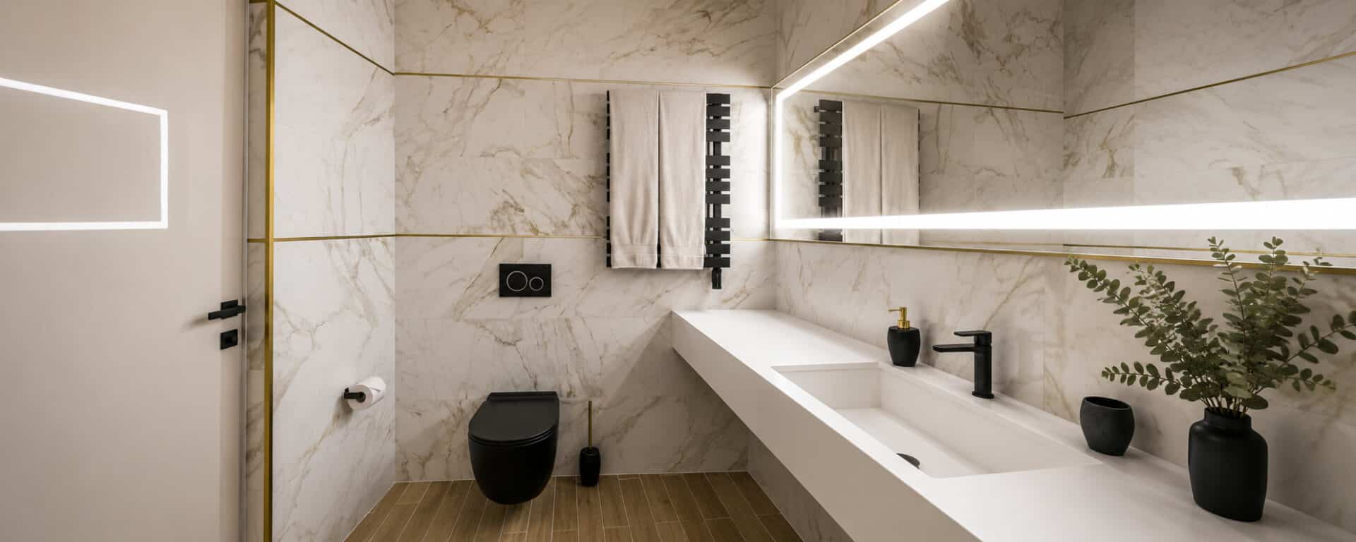 Salle de bain moderne et épurée