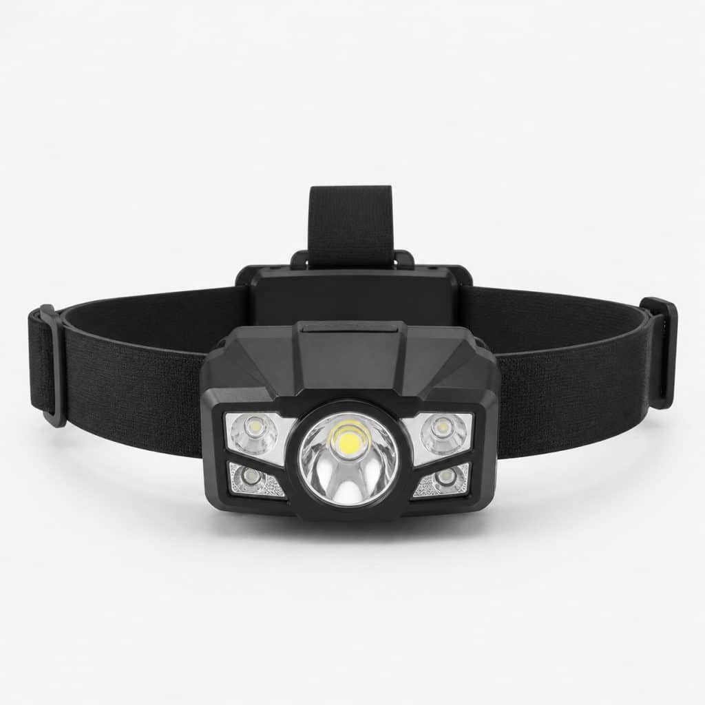 lampe frontale rechargeable haute puissance — vue produit