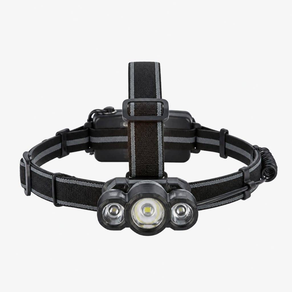 lampe frontale rechargeable multifonction led — vue produit