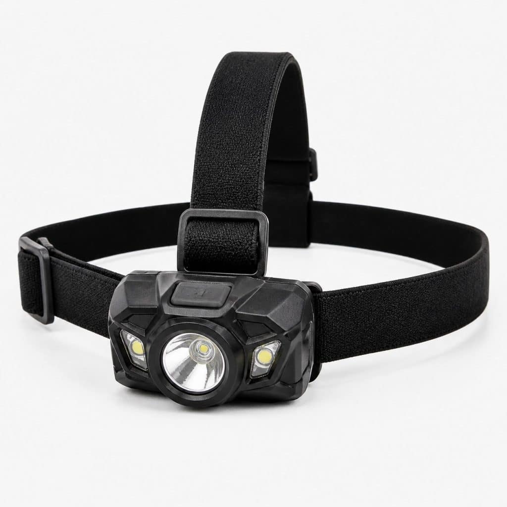 lampe frontale rechargeable puissante — vue produit