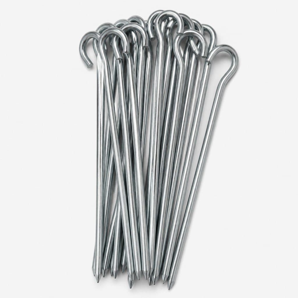 lot piquets acier galvanisé renforcé — vue produit