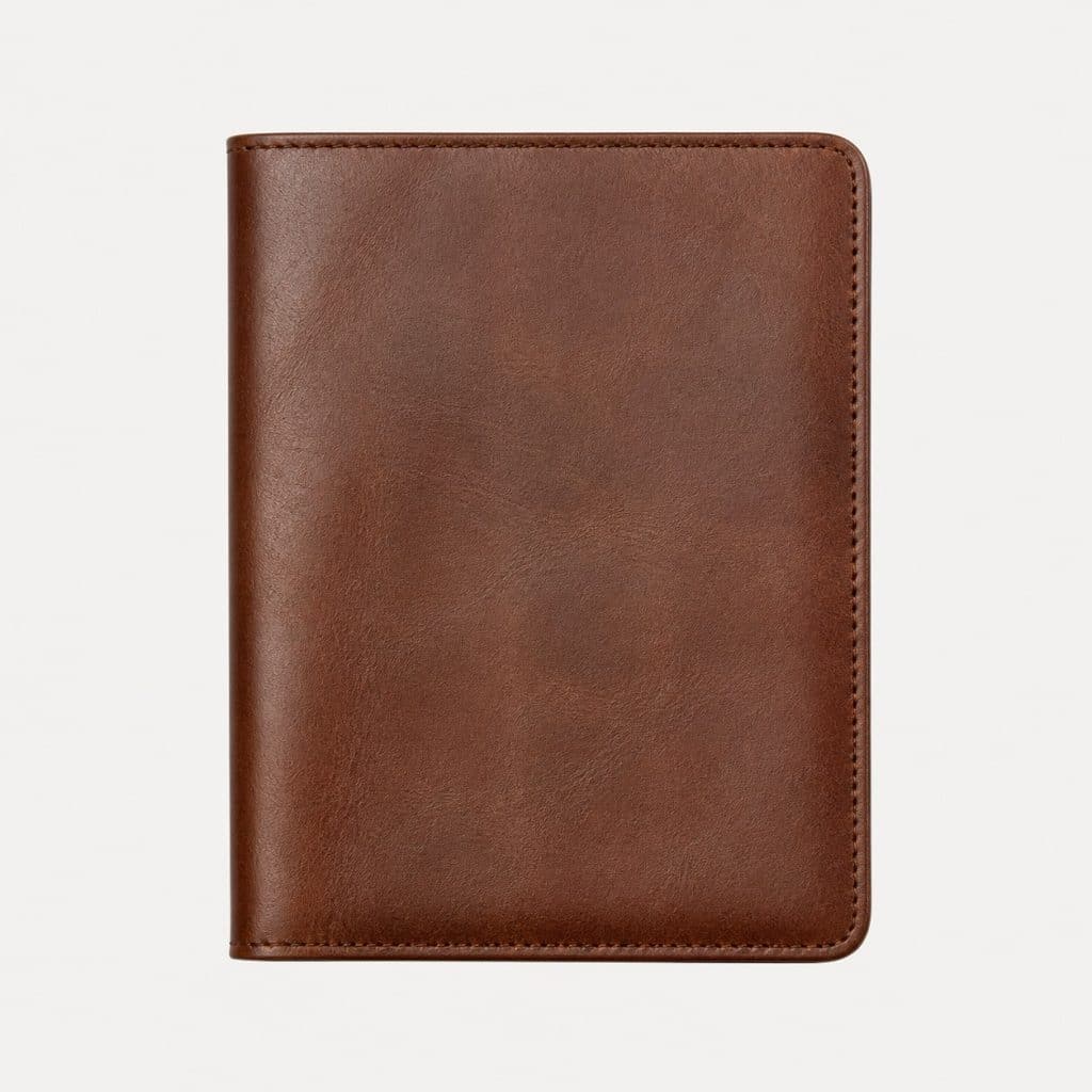 pochette passeport cuir fin — vue produit