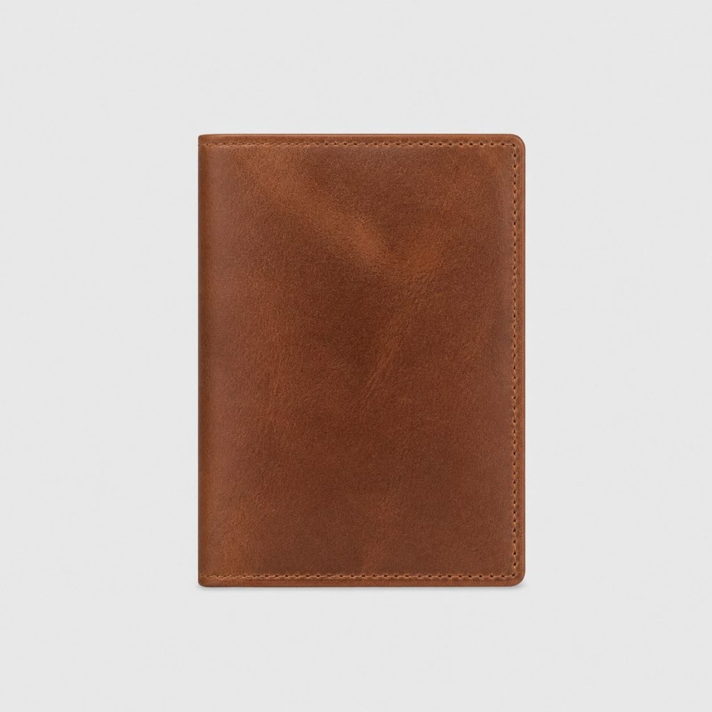 porte passeport cuir fin — vue produit