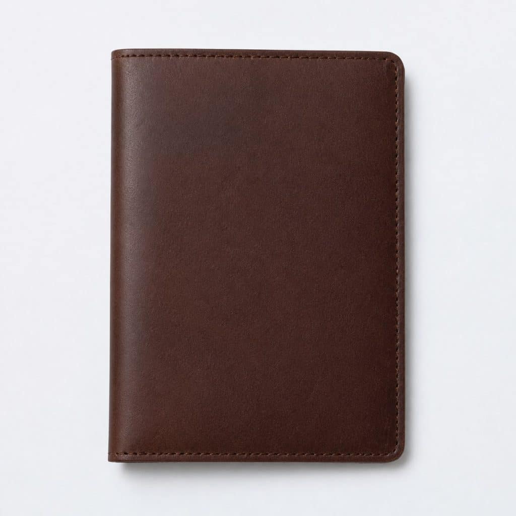porte passeport cuir fin protecteur — vue produit