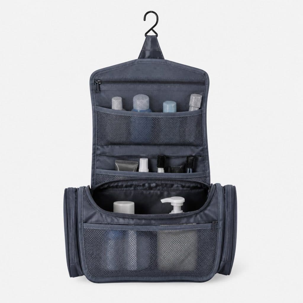 trousse de toilette suspendue compacte — vue produit