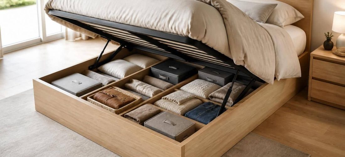 découvrez les avantages de l'association entre le lit coffre et l'optimisation du rangement sous le couchage pour un espace organisé et gain de place maximal dans votre chambre.